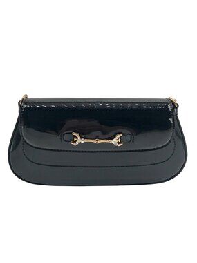 Sam Edelman Black Patent Leather Shoulder Bag